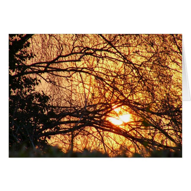 Cartão Notelet sunrise (Frente horizontal)