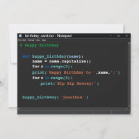 Notepad Computer Programmer Dark Mode Aniversário
