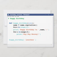 Notepad Computer Programmer Format Aniversário do