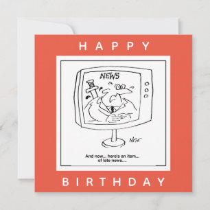 Cartão Notícias atrasadas do leitor na TV