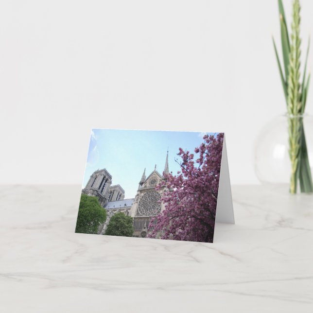 Cartão Notre Dame de Paris de Cathédrale (Frente)