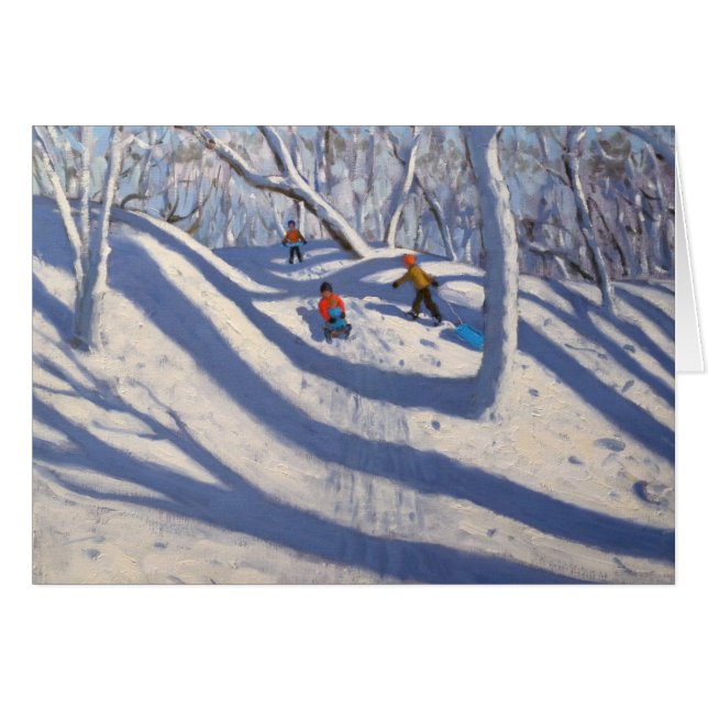 Cartão Nottingham de Bramcote de inverno de 2008 (Frente Horizontal)