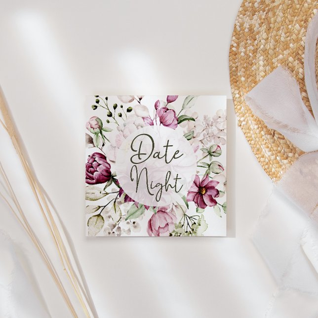 Cartão Noturno Rosa Brilhante Rosa (Criador carregado)