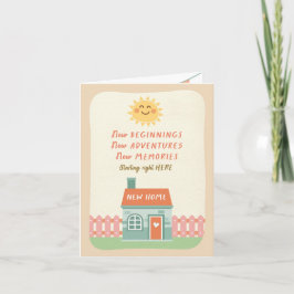 Cartão Nova Casa Parabéns Novas AVENTURAS Começam Aqui