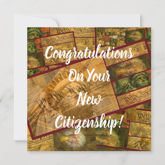 Cartão Nova cidadania americana (Frente)