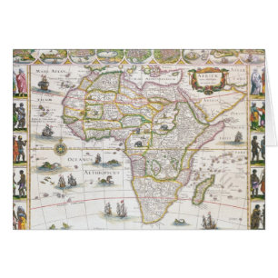 Cartão Nova de África, c.1617
