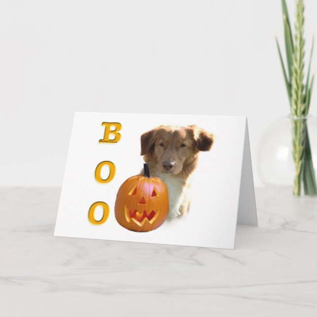 Cartão Nova Escócia Halloween BOO (Frente)