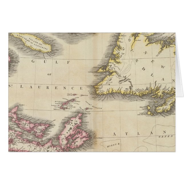 Cartão Nova Escócia, Terra Nova (Frente Horizontal)