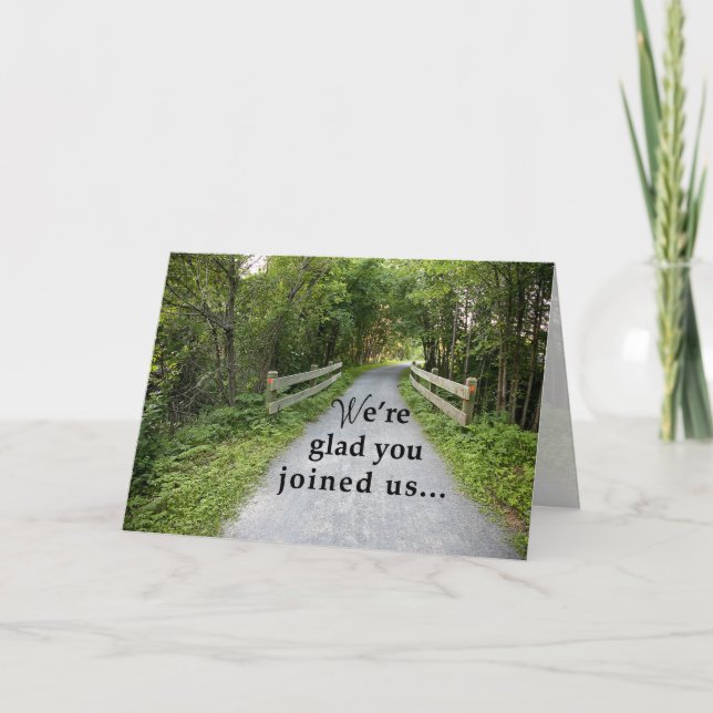 Cartão Nova estrada de sucesso para funcionários (Frente)