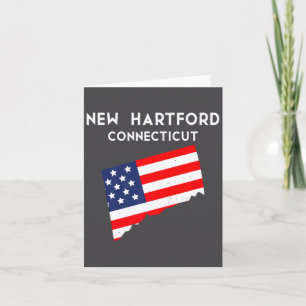 Cartão Nova Hartford Connecticut EUA Estado América Viage