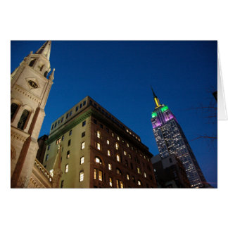 Cartão Nova Iorque à Noite