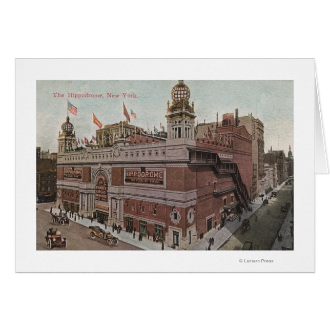 Cartão Nova Iorque, Nova Iorque - O Hipódromo (Frente Horizontal)