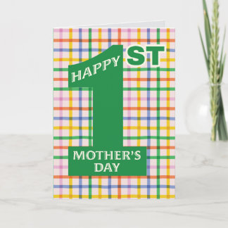 Cartão Nova mãe e mãe para ser a Celebração do Dia de as
