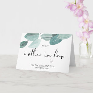 Cartão Nova Mãe no Casamento de Direito Obrigado da Noiva