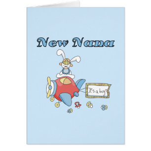 Cartão Nova Nana de Camisetas e presentes de aviões-Menin