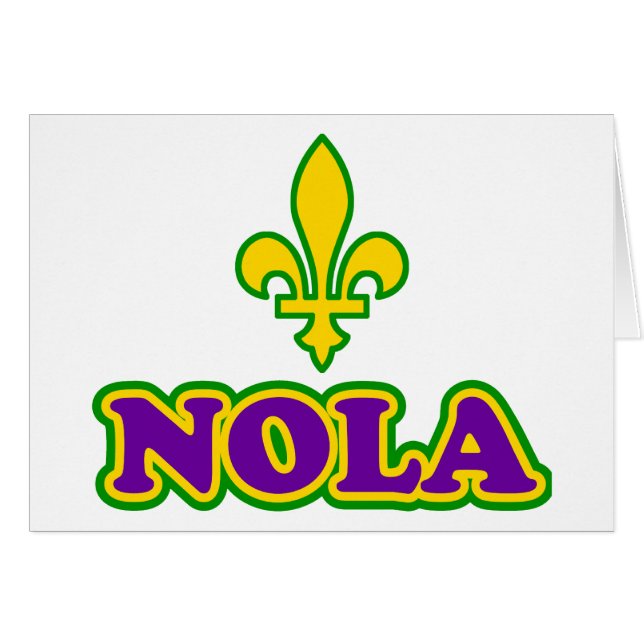 Cartão Nova Orleães NOLA (Frente Horizontal)