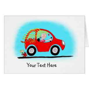 Cartão Nova placa personalizável de driver de garota