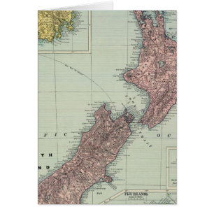 Cartão Nova Zelândia, Tasmânia, Fiji