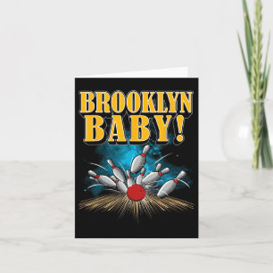 Cartão Novelty, 10 Pinos Brooklyn Baby Engraçado Bowler E
