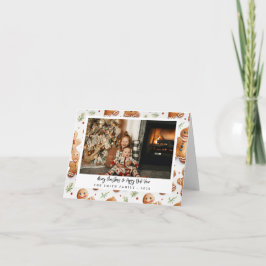 Cartão Novelty Gingerbird Men Foto de Férias