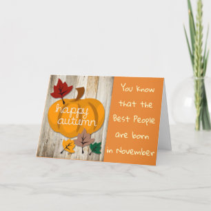 CARTÃO ***NOVEMBRO*** ANIVERSÁRIO COM ALGUM AMOR TAMBÉM