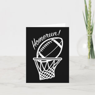 Cartão Novidade nos esportes de basquete de futebol engra