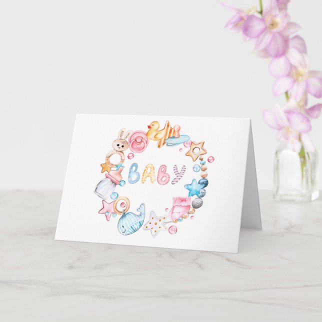 Cartão Novo Bebê (Orquídea)