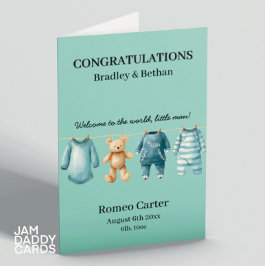 Cartão Novo Bebê Personalizável