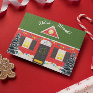 Cartão novo do endereço da casa de férias