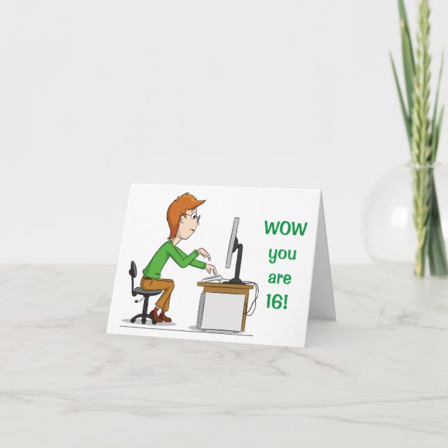 Cartão NOVO DRIVER FELIZ EM BREVE **16º ANIVERSÁRIO** Pla (Frente)