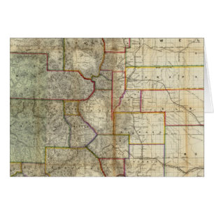 Cartão Novo Mapa de Thayer do Estado do Colorado