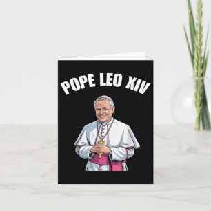 Cartão Novo Papa Americano Leo Xiv