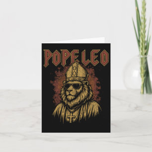 Cartão Novo Papa Americano Leo Xiv
