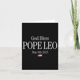 Cartão Novo Papa Deus abençoe 2025 Leo 8 de maio de 2025
