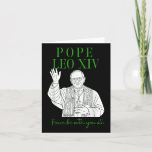 Cartão Novo Papa Leão Xiv Papa Christian, Habemus Papam
