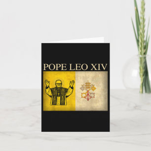 Cartão Novo Papa Leo Xiv Robert Francis Impede Vaticano F