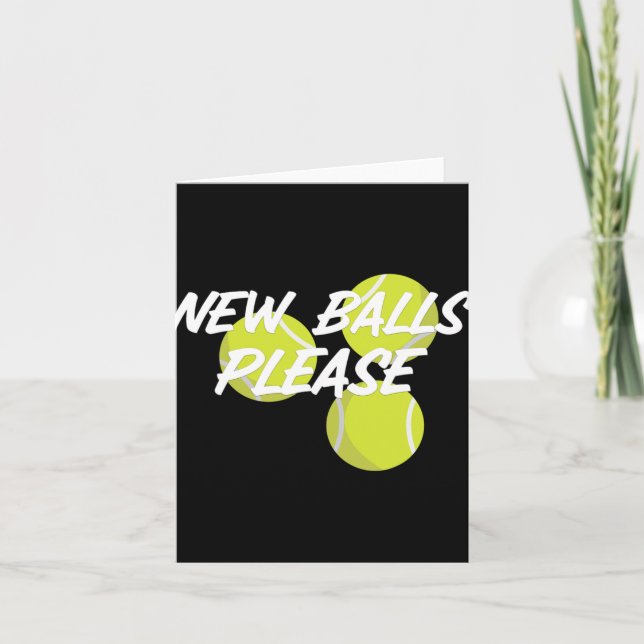 Cartão Novo Por Favor Divertido Tênis  (Frente)