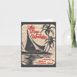 Cartão Novo Waikiki Tiki Bar Estilo Havaiano Retro Estilo