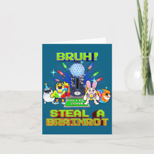 Cartão Novos Garotos Bruh Ano Máquina Brainrots Adolescen