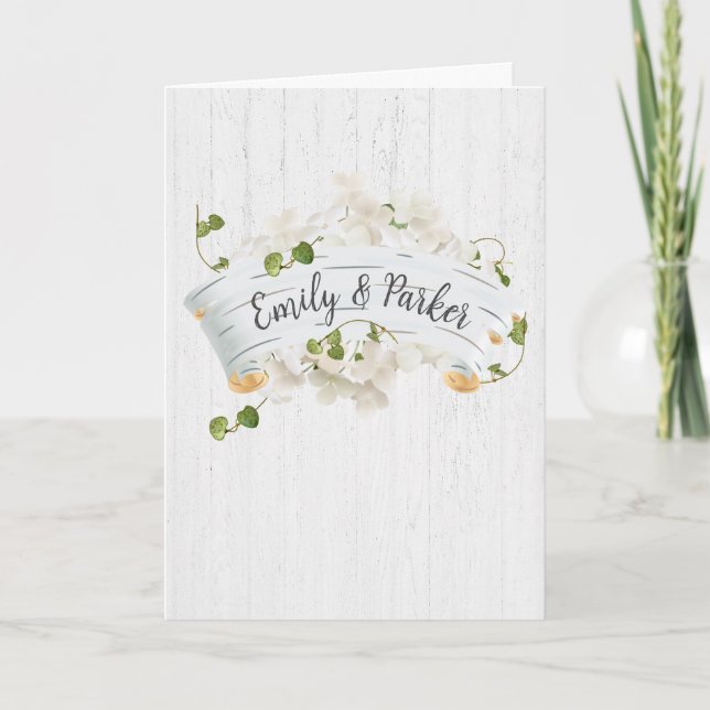 Cartão Novos Nomes No Percurso De Birch Com Ivy (Frente)