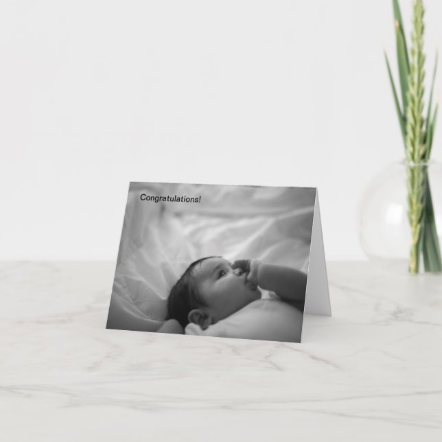 Cartão Novos parabéns para bebês (Frente)