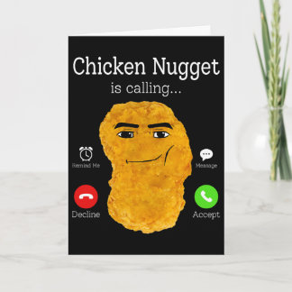 Cartão Nugget de Frango Está Chamando Humor de Amante de 