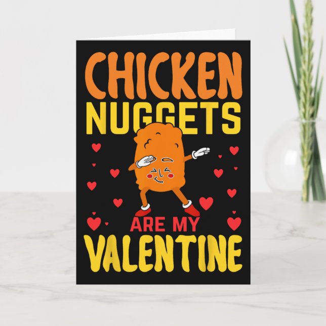 Cartão Nuggets de Frango São Meu Valentim Comida de Nugge (Frente)