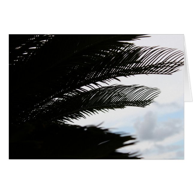 Cartão Num dia nublado (Frente Horizontal)