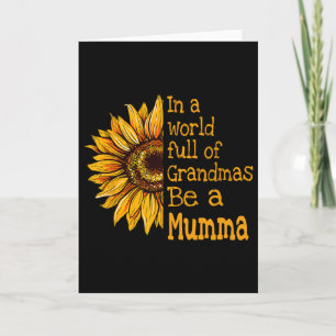 Cartão Num Mundo De Avós Seja Uma Mumma Finlândia Finland