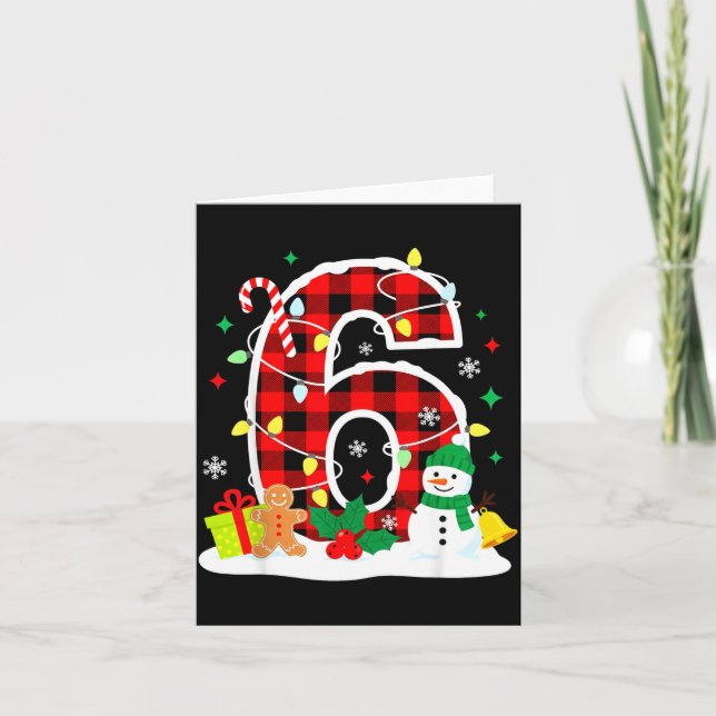 Cartão Number 6 Funny 67 Six Seven Meme Matching Couple C (Frente)