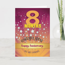 Cartão Numeração de Negrito de Aniversário de Recuperação