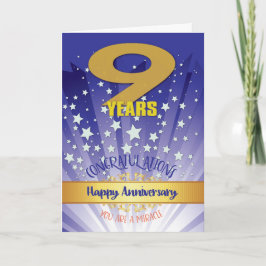 Cartão Numeração de Negrito de Aniversário de Recuperação