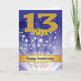 Cartão Numeral de Negrito de Aniversário de Recuperação d