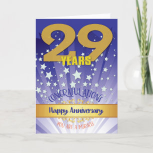 Cartão Numeral de Negrito do Aniversário de Recuperação d